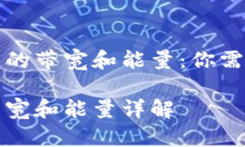 理解TP钱包中的带宽和能量：你需要知道的一切

TP钱包中的带宽和能量详解